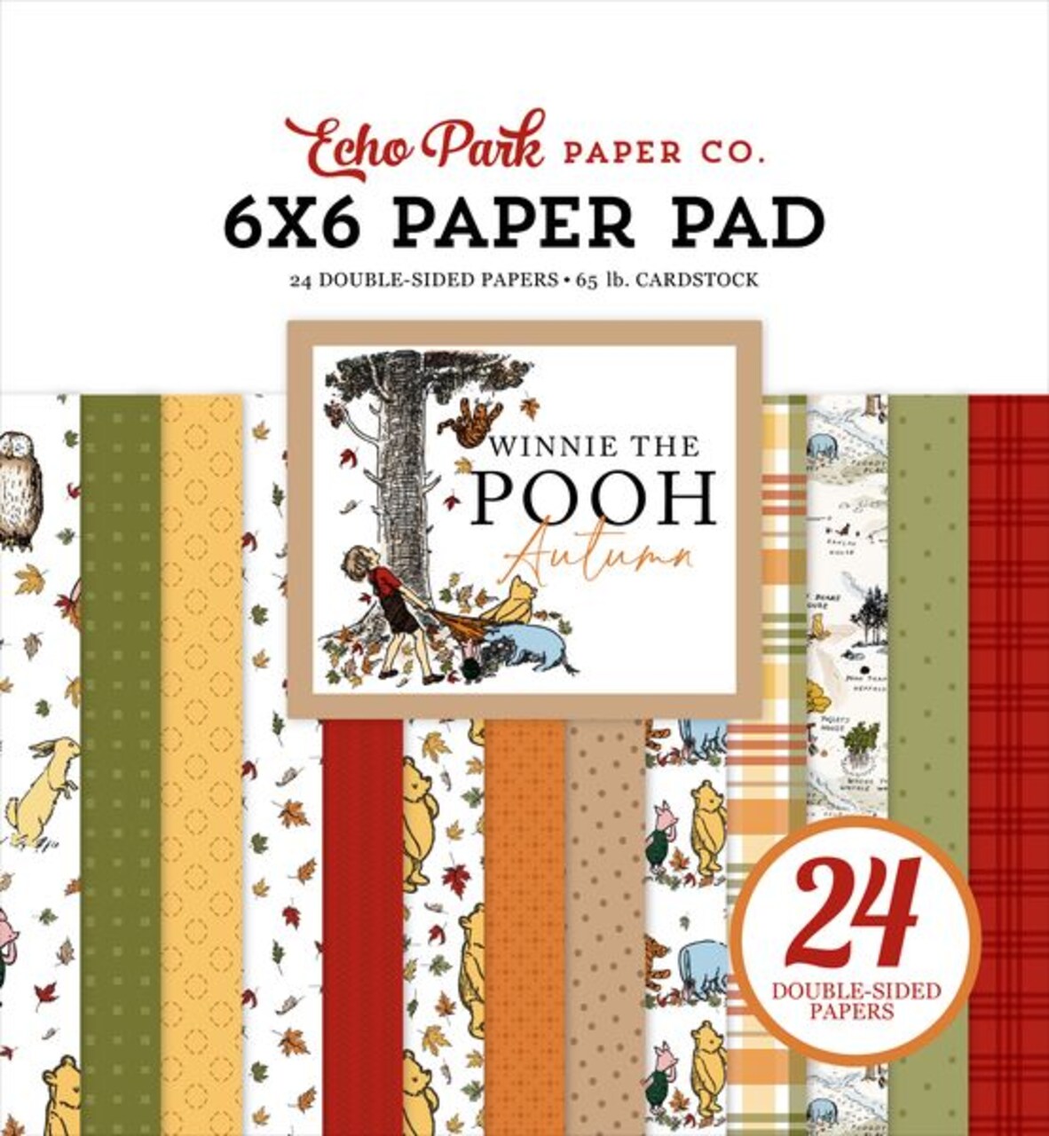 Echo Park Winnie The Pooh Autumn 6x6 DS Patterned Paper Pad